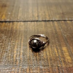 Size 5 hematite ring